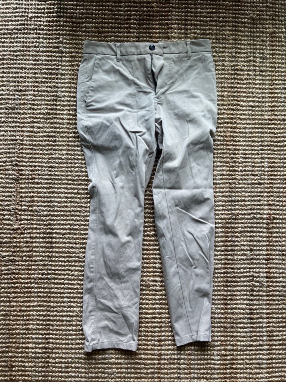 Everlane slim khaki trousers, 29x28, worn